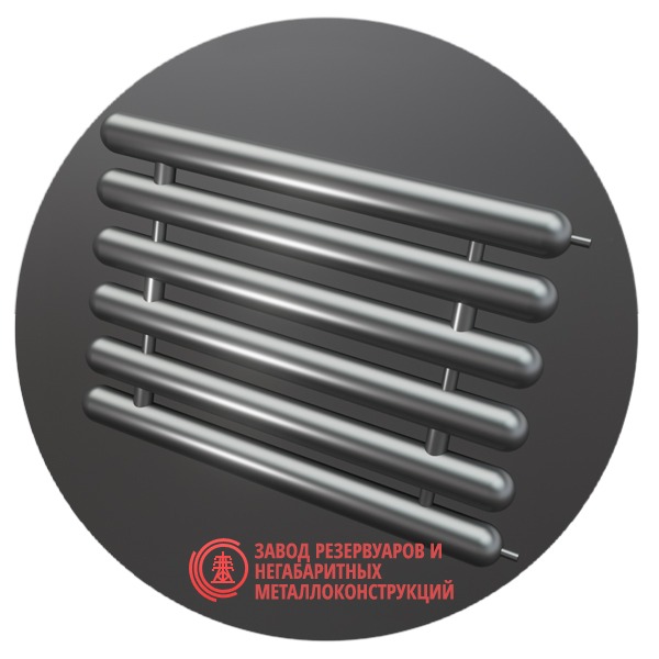 Регистры отопления шестирядные РСЭ-6x57x2.5-6000 мм