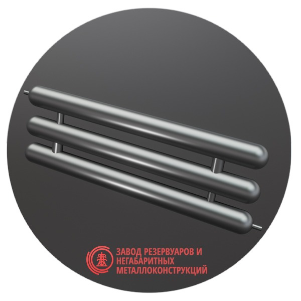 Регистры отопления трехрядные РСЭ-3x159x4.0-5000 мм